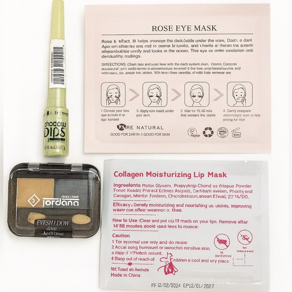 Self-Care & Beauty Bundle Peauamie Jordana Shadow Dips Collagen Mask (Sealed) - Picture 3 of 3